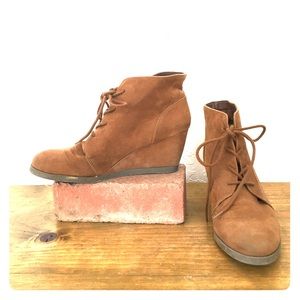 Madden Girl Domain Brown Lace-Up Booties